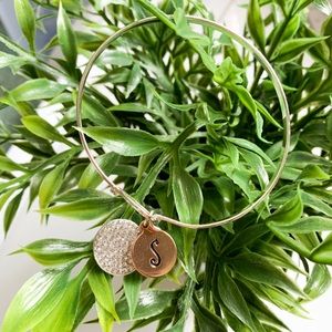 S initial charm bracelet